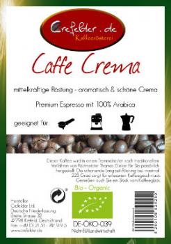 Kaffeer&ouml;sterei Crefelder Caffe Crema - BIO